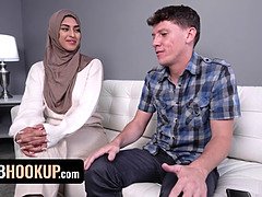 Sophia Leone & Rion King share a hot hijab hookup with Professor Vile College