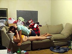 Real hidden cam Landlord caught new tenants having sex on his hidden cam intense sex