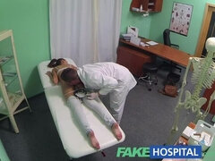 FakeHospital Nympho brunette teen is back in the doctors office