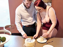 Tits, pussy and ass is Andi Rays gift for a birthday boy