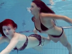Katrin & Lucy big tits underwater