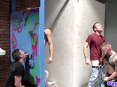 fag unexperienced jocks intercourse at the glory hole