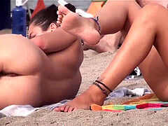 wondrous nudist Teens Beach Voyeur hidden cam HD