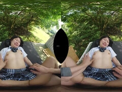 Horny Asian teen VR memorable adult story
