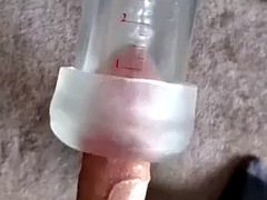 Daddy verbally pumps Fleshlight penis, pumps and fucks