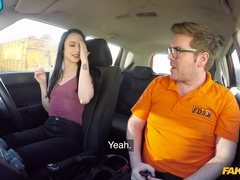 Fake Driving School (FakeHub): Hard sex and creampie on 2nd lesson