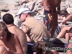 Nudist-milf, hidden-beach, hidden cam