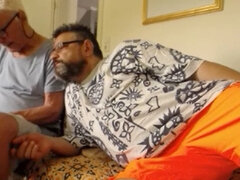Two elderly German gay dads get kinky on cam with handjobs, deepthroat and cum tributes