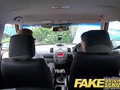 British teen marc rose and stella cox get naughty with driving instructor in fake driving school