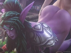 Tyrande, big tits, tyrande whisperwind