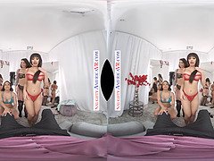 Sexy Latina trio joins in on virtual reality threesome with Gia Milana, Ivy Lebelle & Luna Star