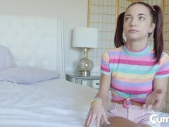 Creampie, Söt, Ansiktsbehandling, Familj, Fingering, Hardcore, Pigtails, Tonåring