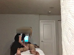 Legitimate blonde masseuse surrenders to a huge Asian cock 2nd Ap PT1