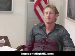 Ryan McLane's tight asshole gets destroyed by his hot teacher Alina West in class