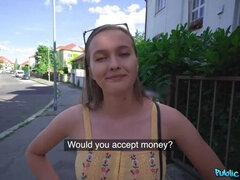 Tittyflashing on the Streets of Czechia - POV Agent