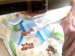 Bunny diaper for boy