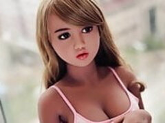 Redhead realistic sex doll, backdoor creampie blowjob fantasies