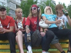 Russian teen girls hot sex party