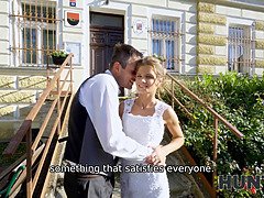 Braut, Gehörnter ehemann, Tschechisch, Kleid, Hd, Pov, Rasiert, Hochzeit