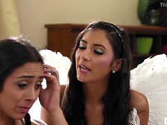 Girlsway - lilly's conscience heads wild - Jenna Sativa, Lilly Hall and Gianna Dior