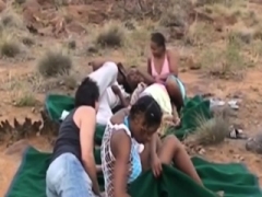 South African sex picnic out in the dirt