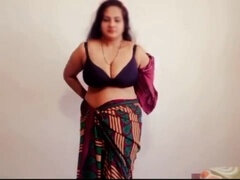 Big-breasted Indian stepmother Disha gets a double dose of cum from her stepson