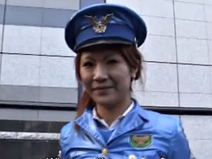 Asiatique, Japonaise, De plein air, Police, Public