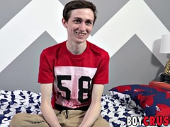 Twink Jacob Jones interviewed before sucking a cock 69