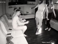 Young Chicks Flirt With Guests Sexy Dance Party