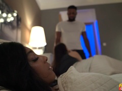 Blow job porn video featuring Sofia Lee, Asia Rae and Yves Morgan