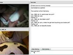 Chatroulette three, Beautiful Play with German Asian Girl