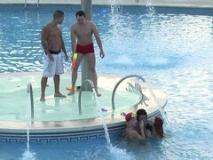 Diana Dean Gets Fucked at the Pool Along With Another Couple