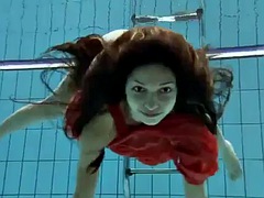 Anna - nude swimming underwater