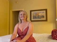 Curvy Casting: Voluptuous 50-Year-Old Married PAWG MILF Shows Off Her Assets
