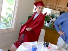 Valedictorian craves for sucking and fucking in the bathroom