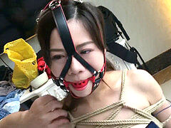asian Hotied gagged