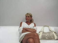 Mature Blonde Iveta: Small Tits Casting