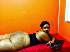 Huge sexy black booty riding cellulite shaking MarshaStarQue