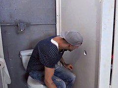 Bathroom Glory Hole teenage Gives bj off Big Penis