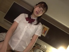 [H-cup big tits] [Teens] 18yo student "Io-chan" with one of the biggest tits ever and boobs-shaking SEX! #uniform #big tits #h-cup