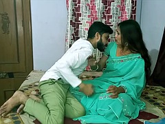 Hot English Madam has sudden sex with an innocent student during private tuition! Amazing hot sex