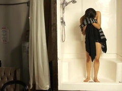 indian - Anna blowing in shower
