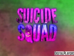 Aria Alexander's big ass gets licked in parody video with SuicideSquads XXX Parody