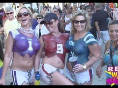 Wild Street Party Flashing in Key West Super High Quality Clip 3