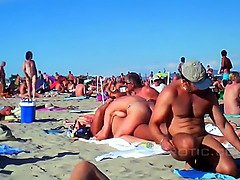 해변, 큰 엉덩이, 그룹, Hd, 다른 인종간의, 밀프, 나체의, 나체주의자