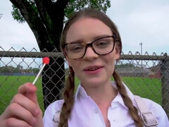 18 let, Kotě, Velké kozy, Péro, Brýle, Hd, Pigtails, Teenka