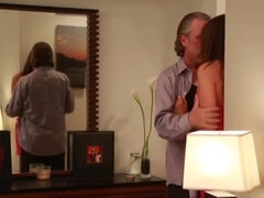 Old and young sex with Allie Haze and Tom Byron