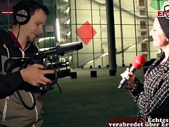 German journalist picks up a guy in a street casting