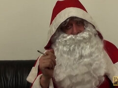 Elf on the Shaft - Dodgy Santa gets Submissive Blonde
