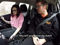 Extremely hot usa babe Chloe Carter anal fucked in car